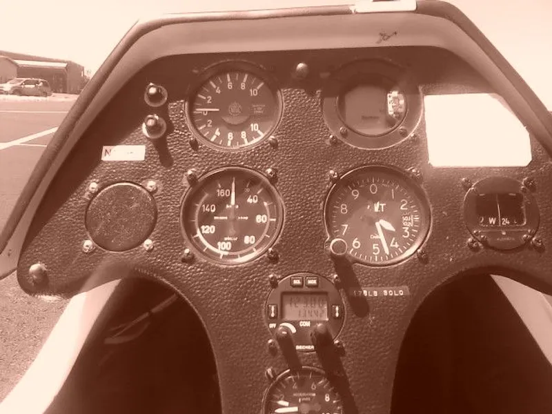 Vintage ASK-21 instrument panel. Mine would have had a few additional (IFR) instruments.